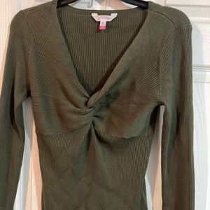 Olive green sweater. Never worn